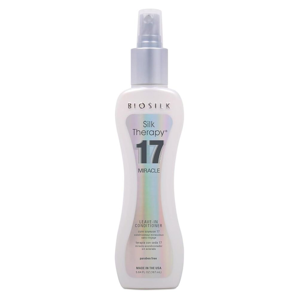BioSilk Silk Therapy Miracle 17 Leave-In Conditioner Damaged Hair Clear 5.64oz
